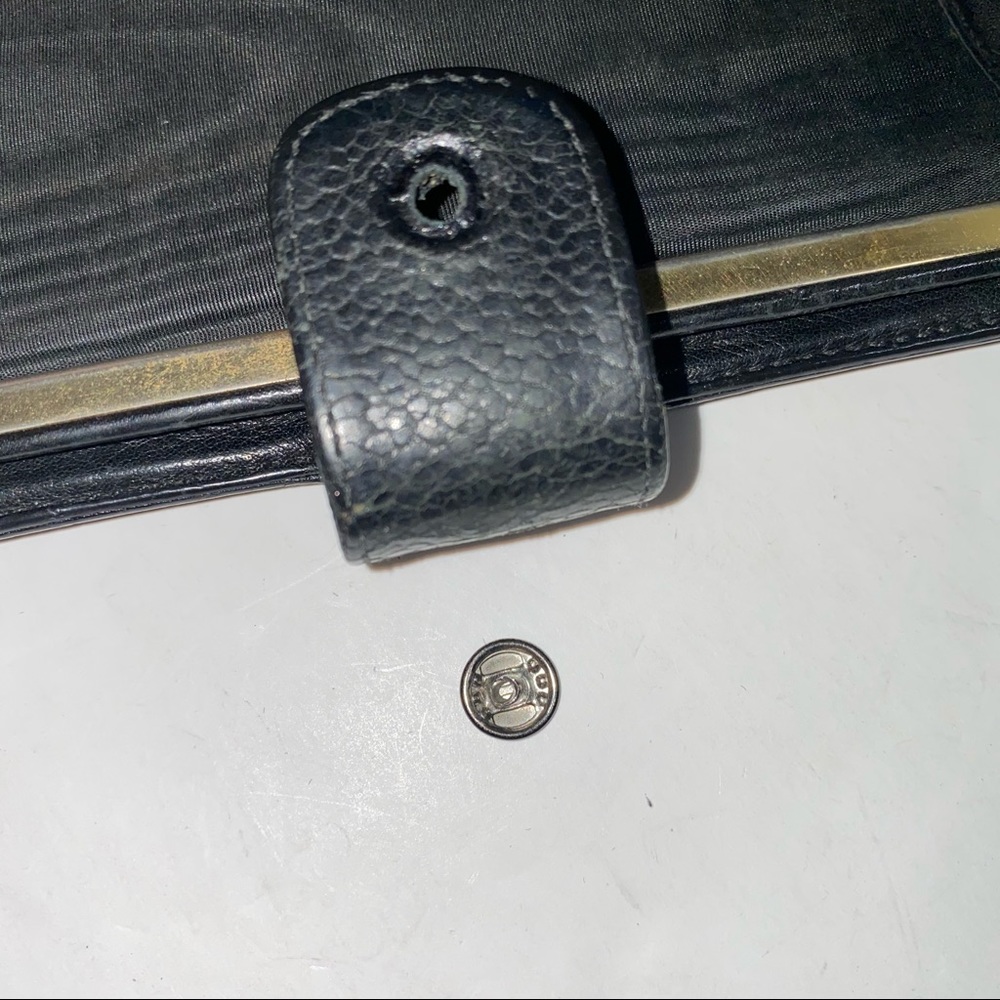 Chanel Black Pebbled Leather Long Bifold Wallet - Picture 7 of 12